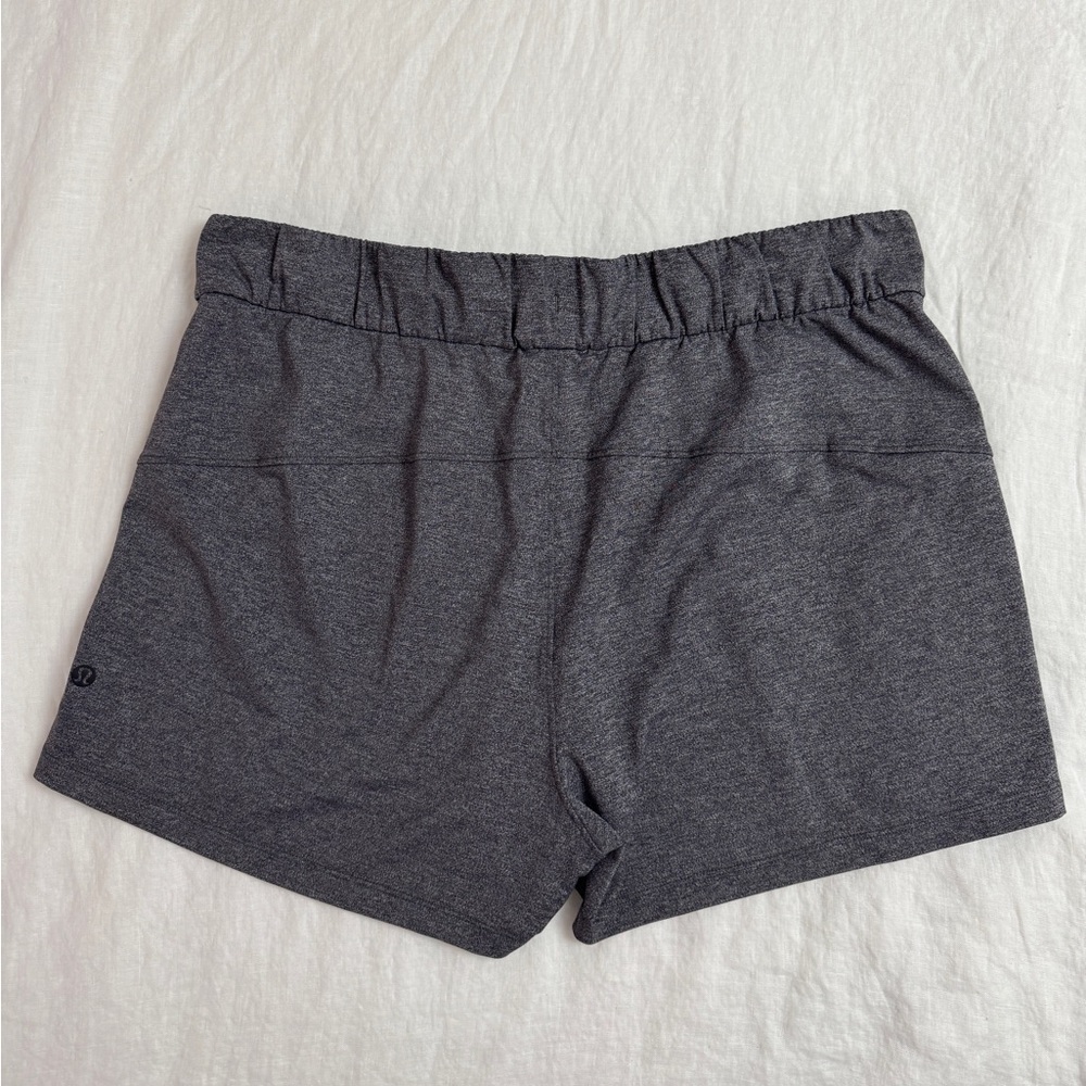 Lululemon Gray On The Fly Athletic Shorts | Size 10 Outdoor Hiking Gym Casual - Picture 3 of 11